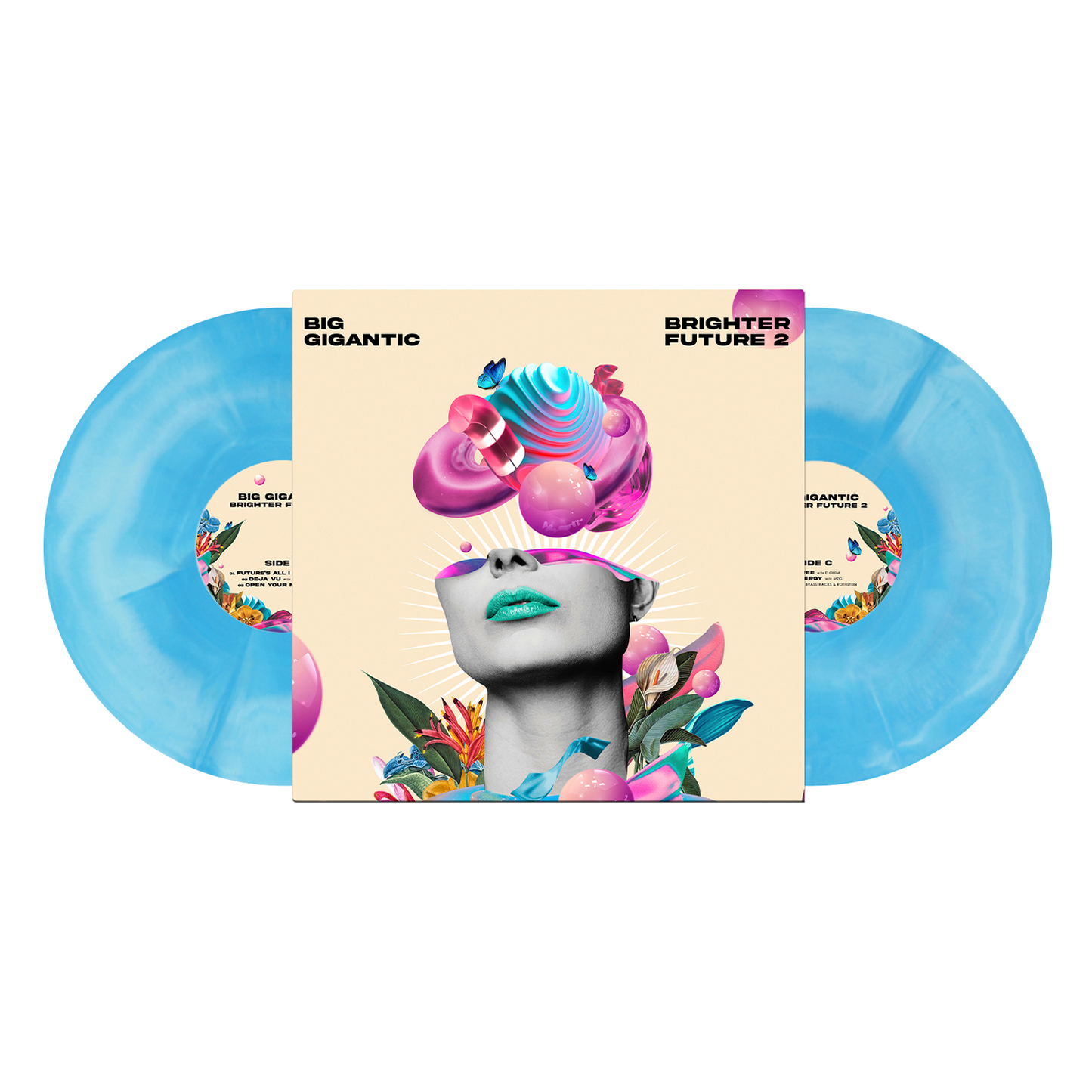 Brighter Future 2 Double LP - Printed On Blue Marble Vinyl