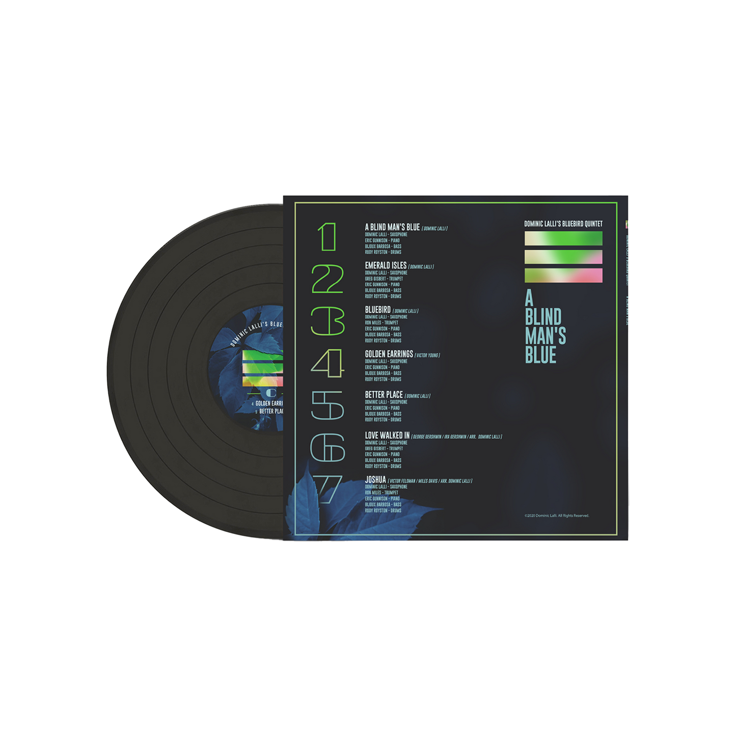 Dominic Lalli’s A Blind Man's Blue -  Double LP Black Vinyl